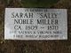 Sarah Sally (Noble) Miller