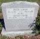 Walter 'Snap' Allen Burns and Beverly E Marsh Headstone